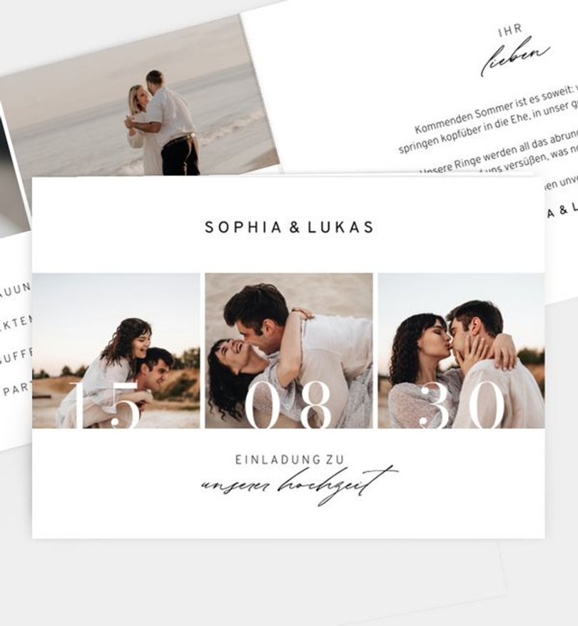 Einladungskarte Hochzeit Connection