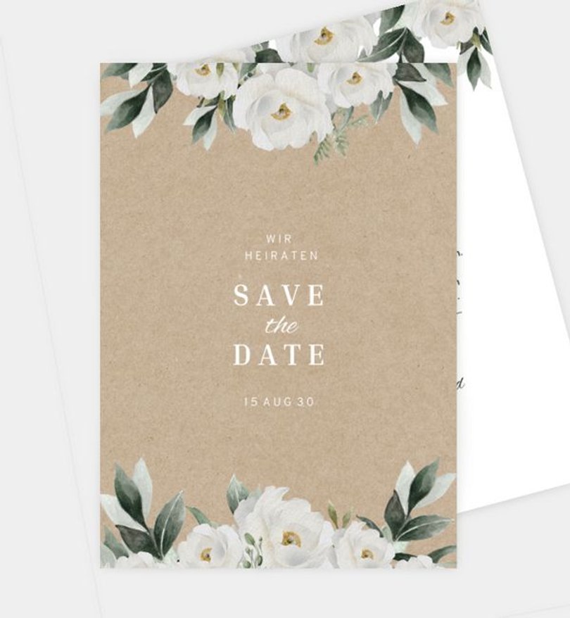 Save-The-Date Karte Hochzeit Fresh Love