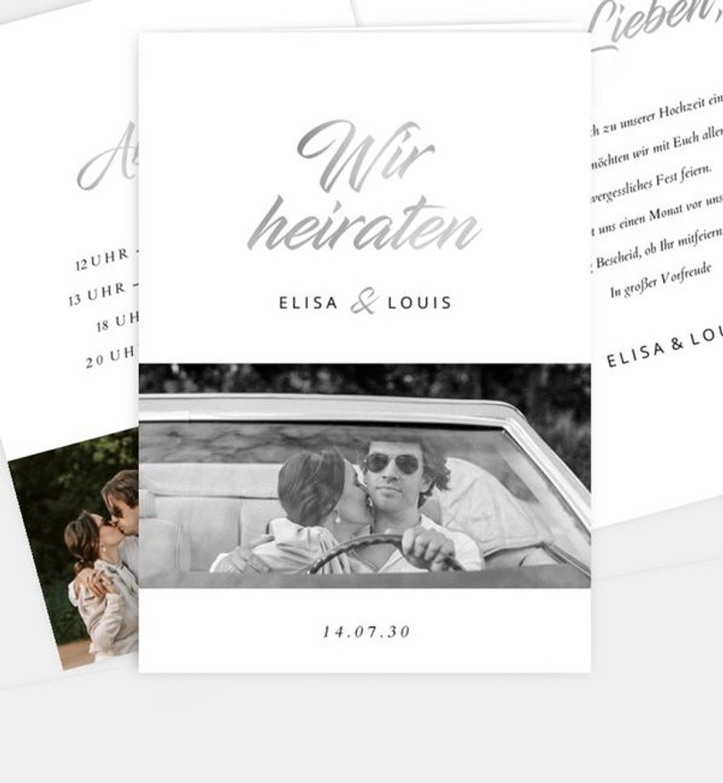 Einladungskarte Hochzeit Gratitude