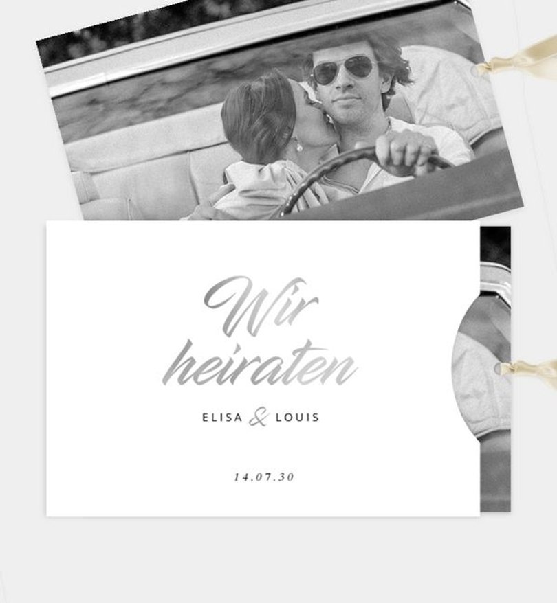 Einladungskarte Hochzeit Gratitude