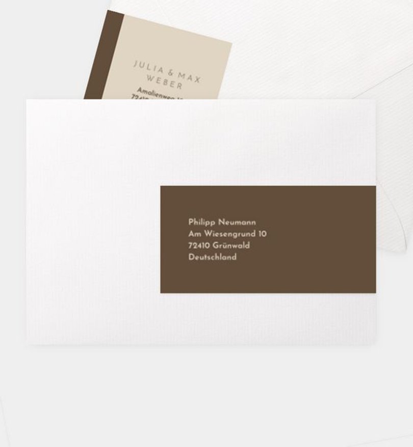 Adressaufkleber Hochzeit Semplice