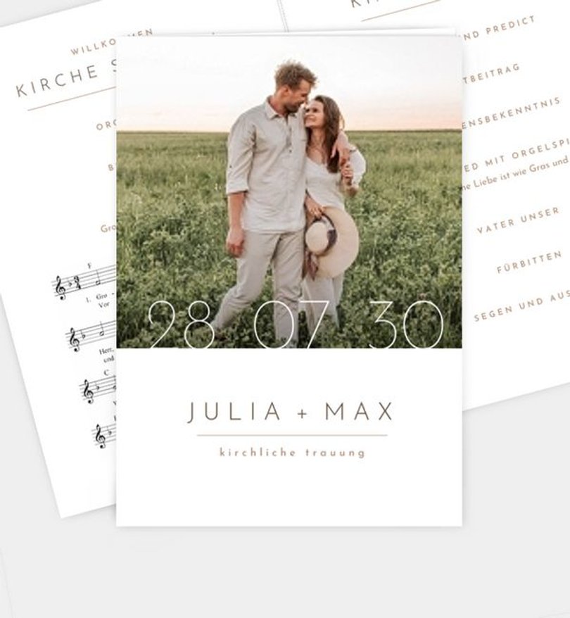 Kirchenheft Hochzeit Semplice