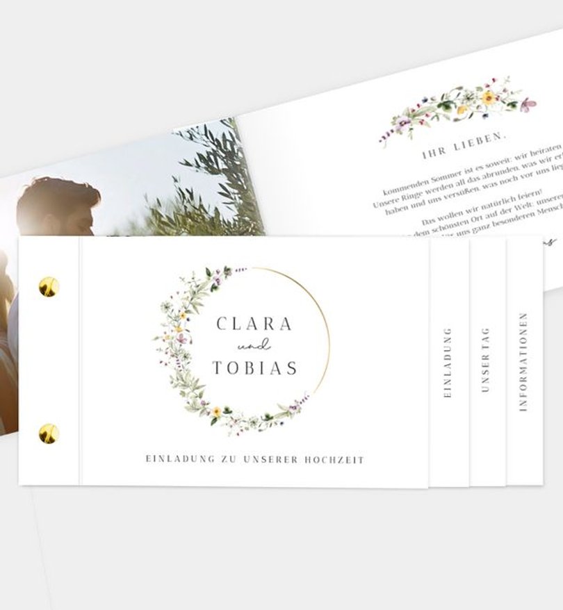 Einladungskarte Hochzeit Grow Together