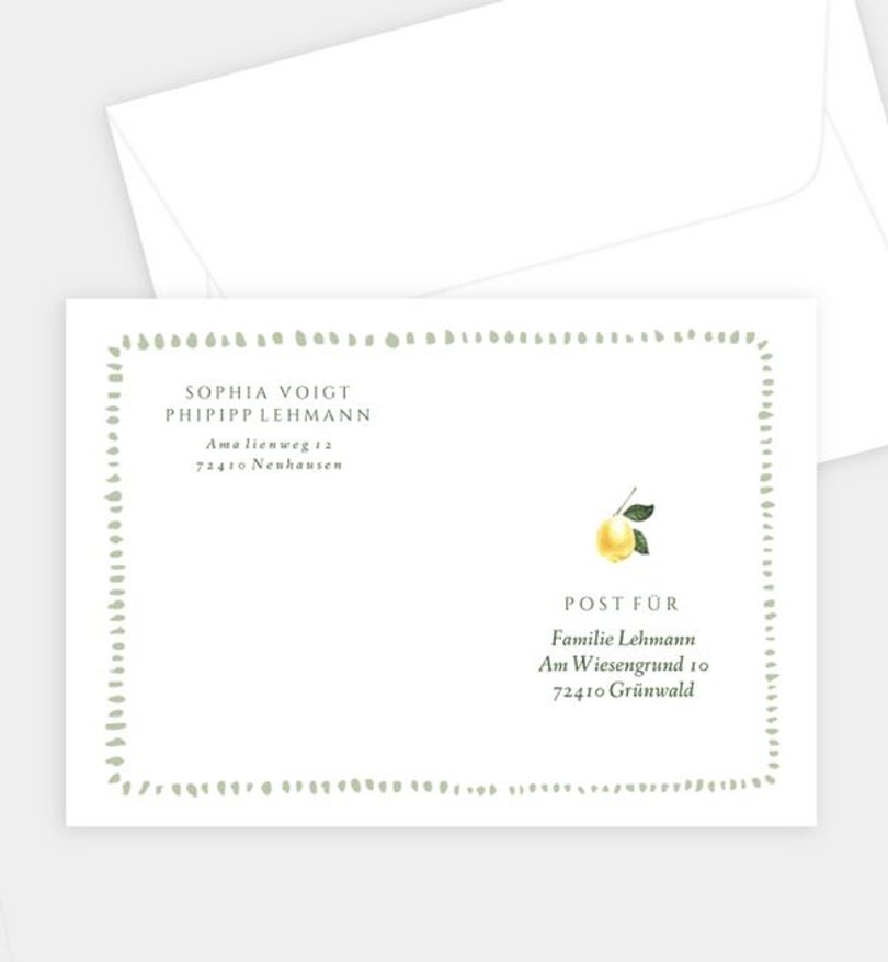 Briefumschlag Hochzeit Summer Love