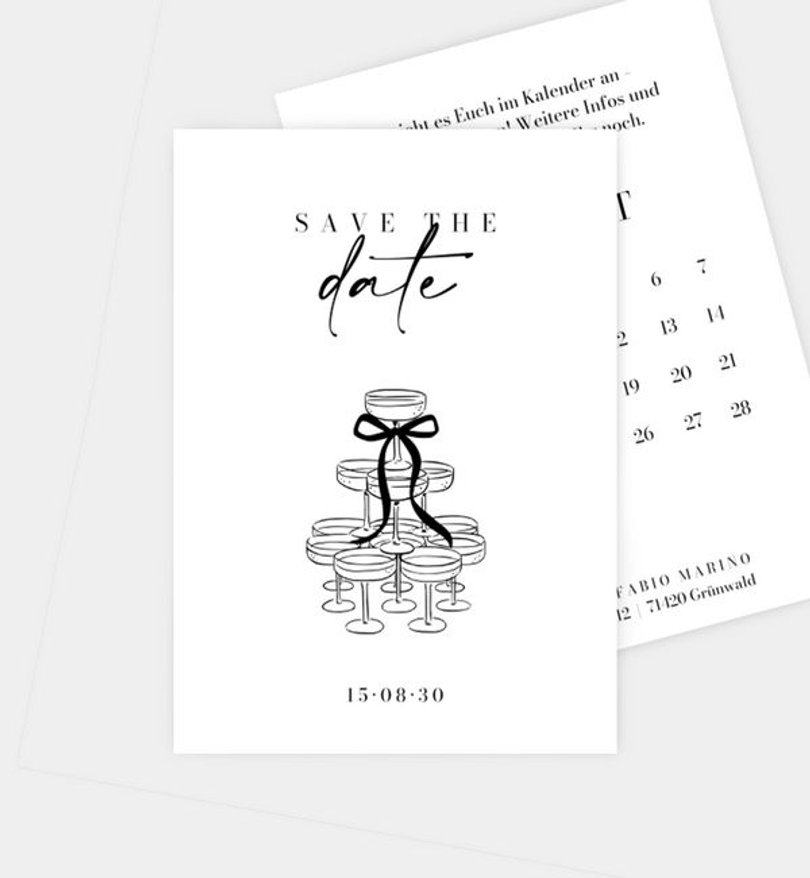 Save-The-Date Karte Hochzeit La Dolce Vita