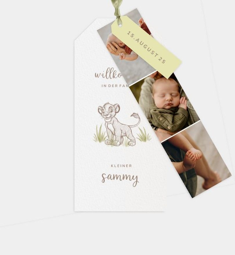 Geburtsanzeige Geburt König der Löwen · Little King
