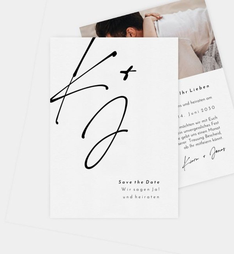 Save-The-Date Karte Hochzeit The Promise
