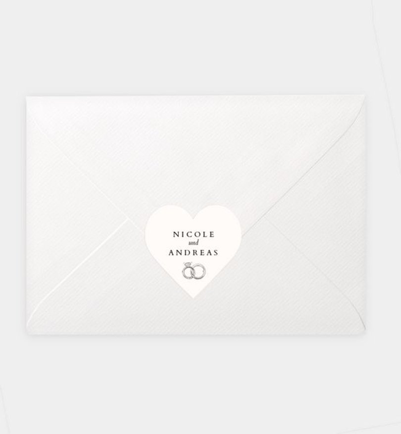 Siegelsticker Hochzeit Pure Liebe