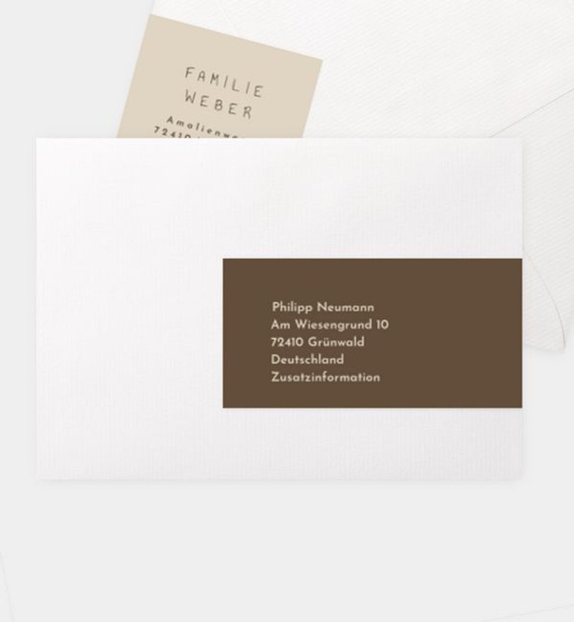 Adressaufkleber Kommunion Semplice