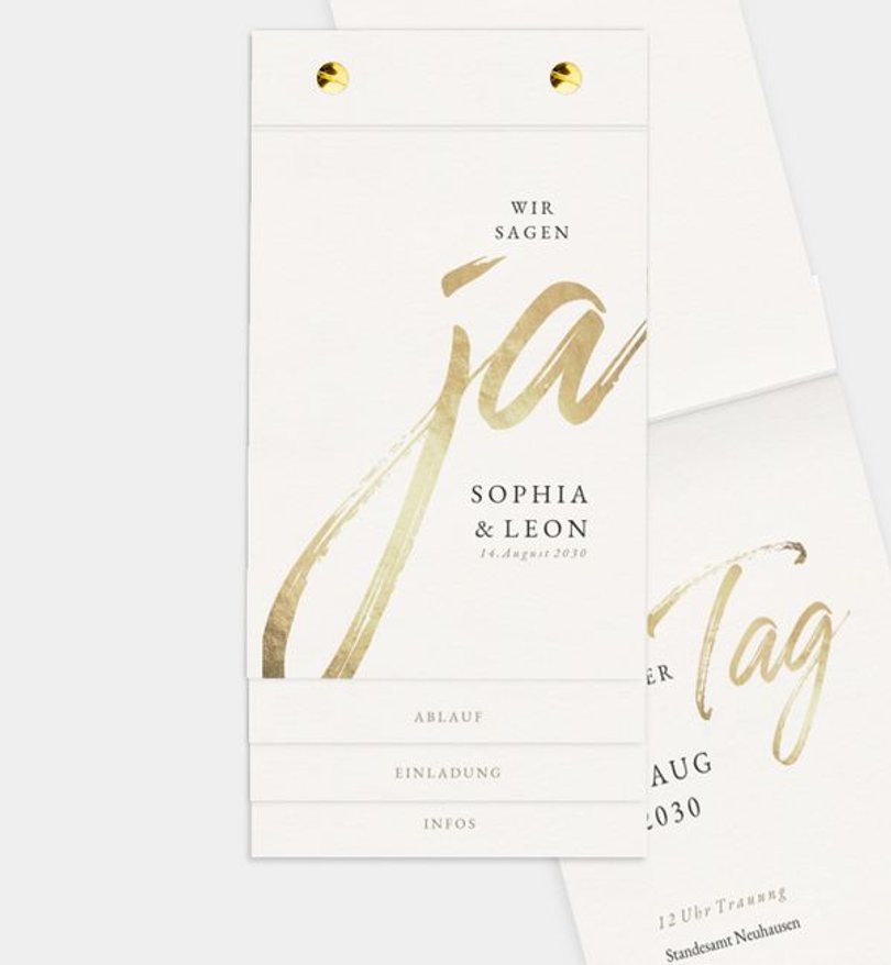 Einladungskarte Hochzeit Easy