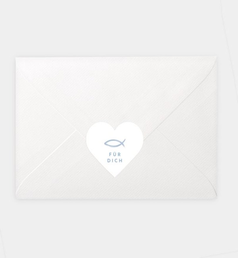 Siegelsticker Firmung Stamp Fish