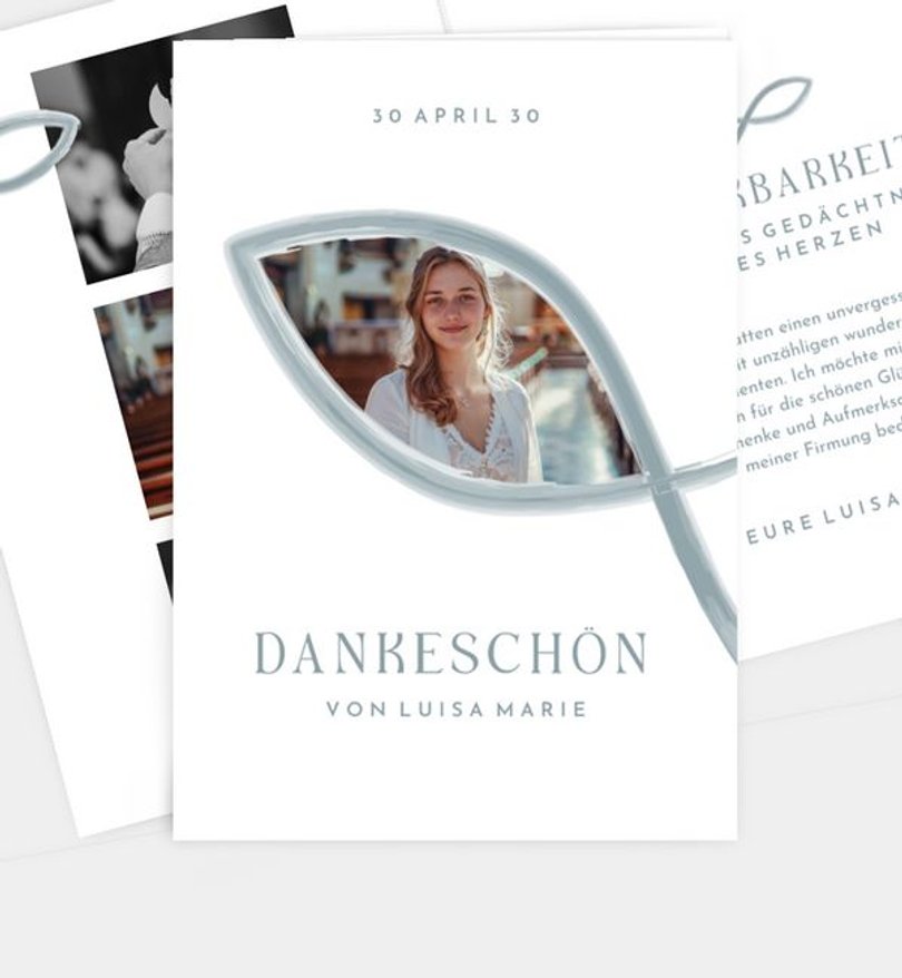 Dankeskarte Firmung Journey of Faith