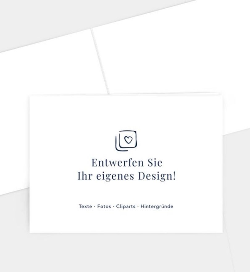 Dankeskarte Taufe Blanko Design