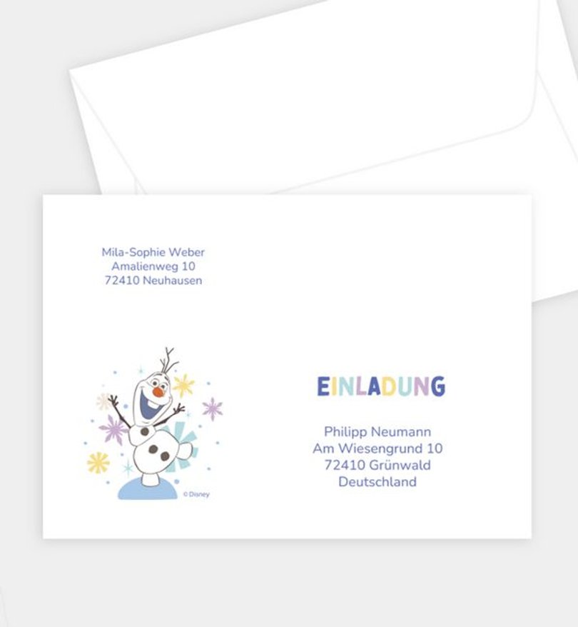 Briefumschlag Kindergeburtstag Briefumschlag