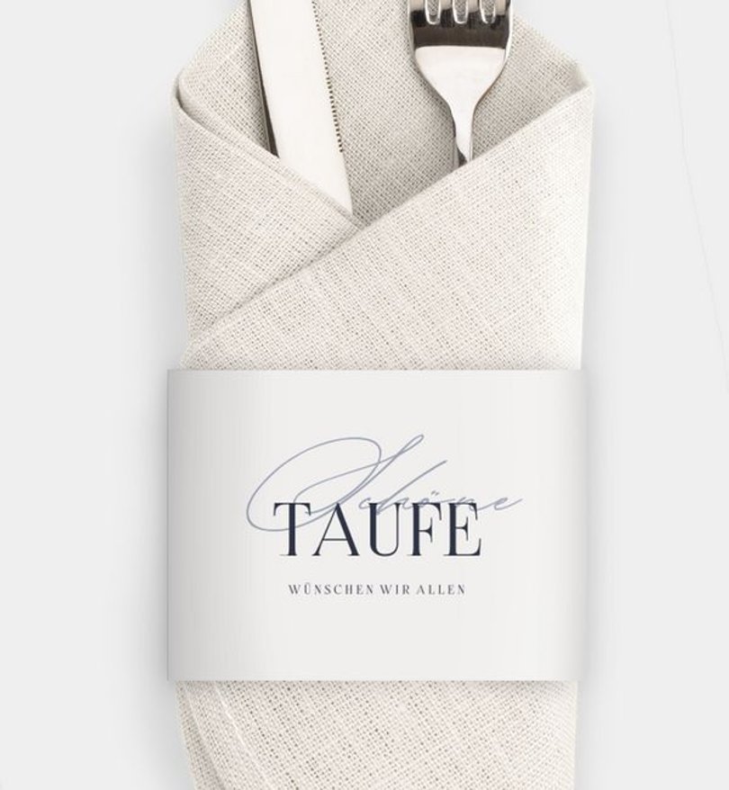 Besteck Servietten-Zubehör Taufe Dynamic elegance
