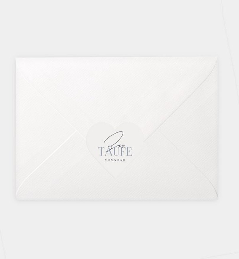 Siegelsticker Taufe Dynamic elegance