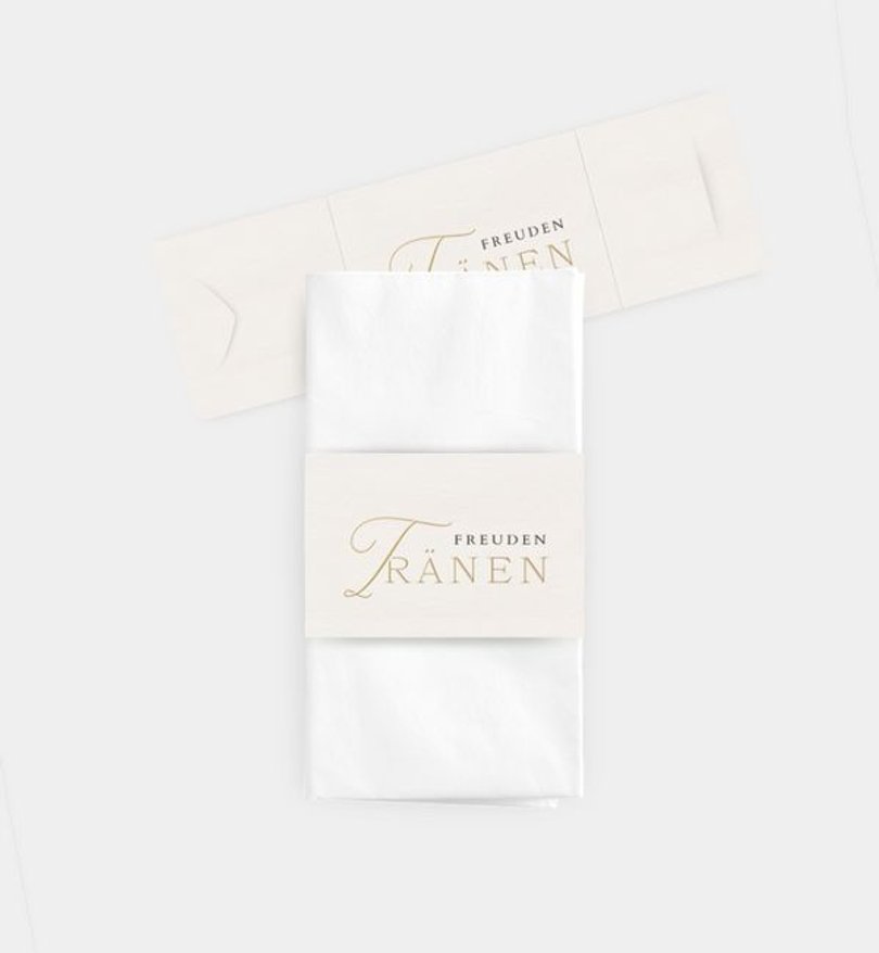 Taschentücher Banderole Hochzeit Soulmates