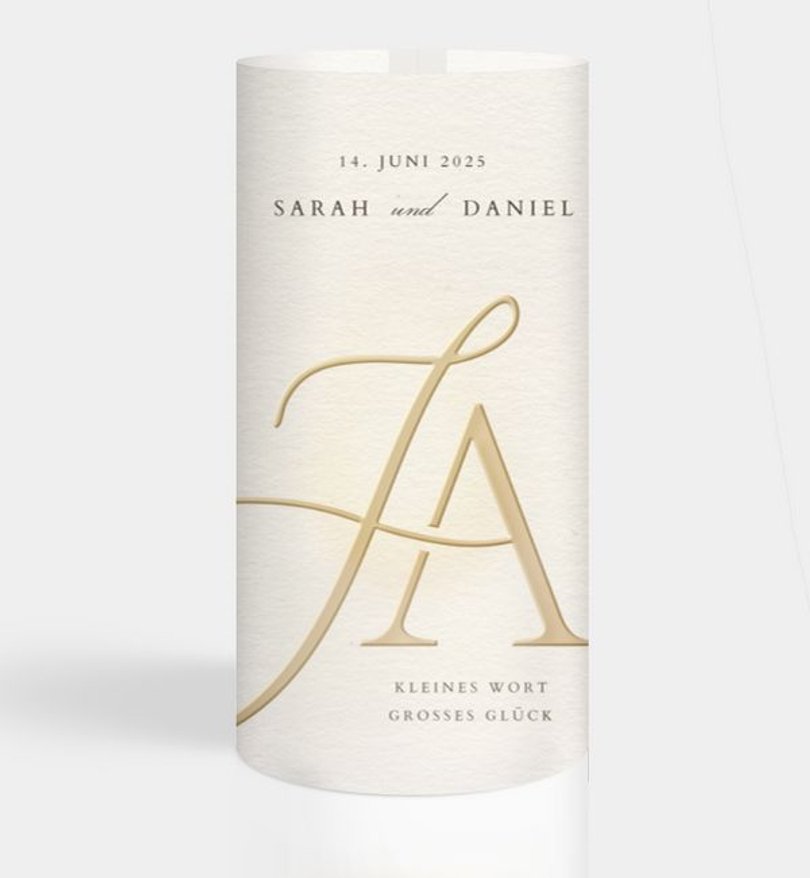 Windlichtkarte Hochzeit Soulmates
