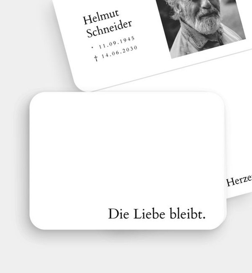 Trauerkarte Trauer Nah