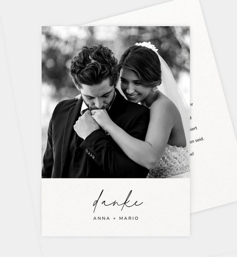 Dankeskarte Hochzeit Amar
