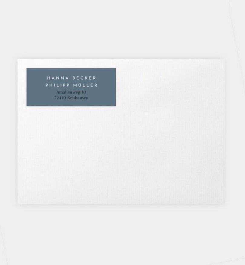 Absenderaufkleber Hochzeit Liebesbrief