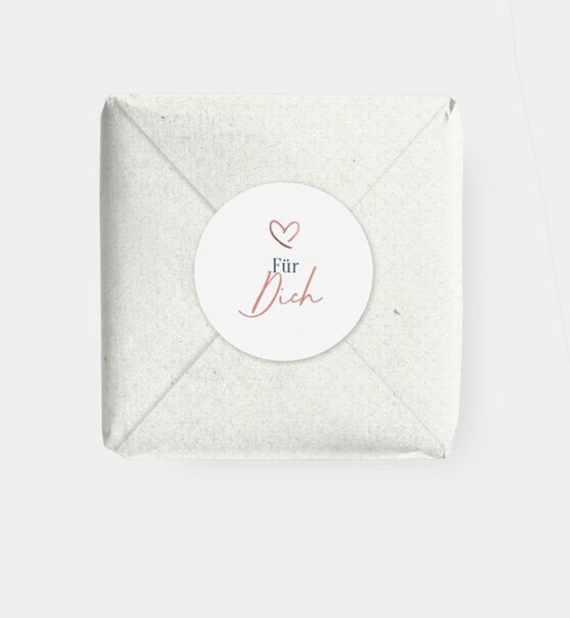 Geschenkaufkleber Hochzeit Weicher Übergang