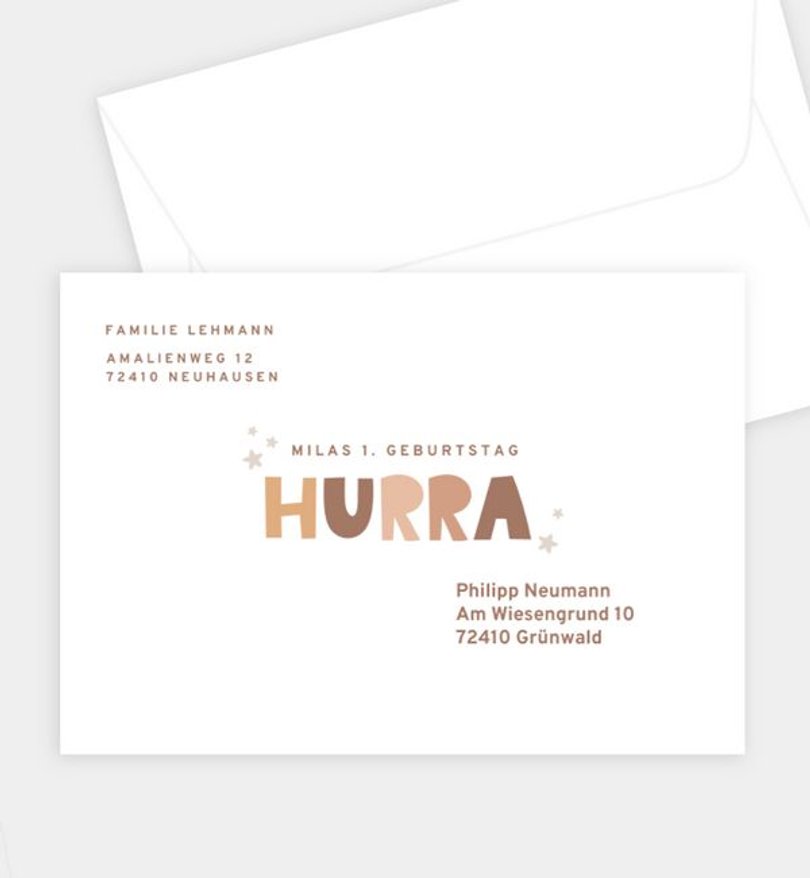 Briefumschlag Kindergeburtstag Mein großer Tag