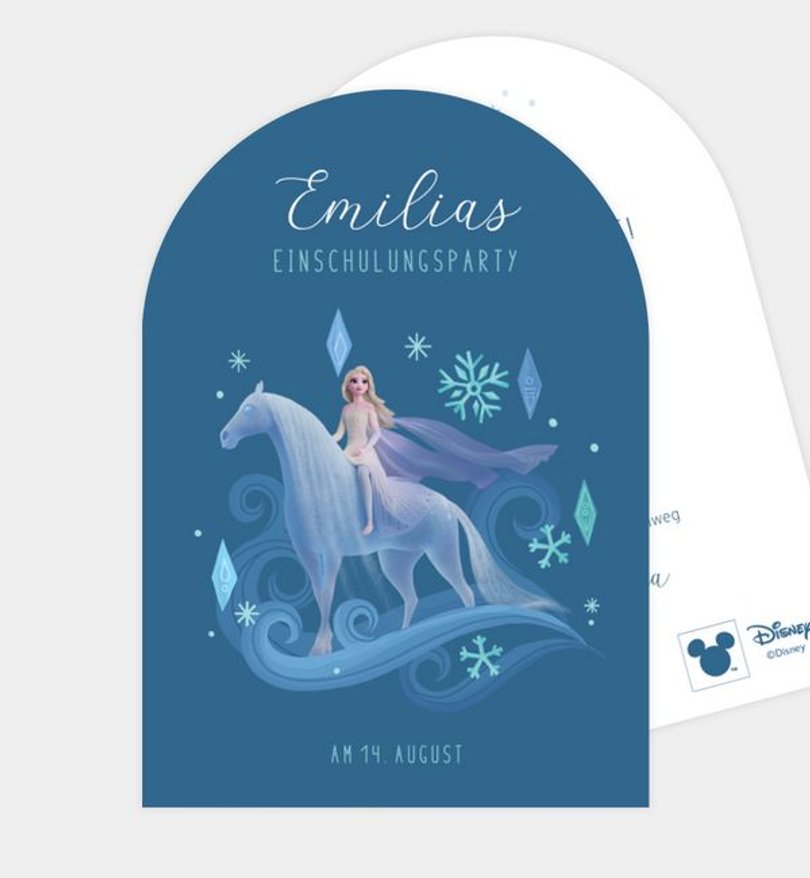 Einladungskarte Einschulung Frozen · Icy Adventure