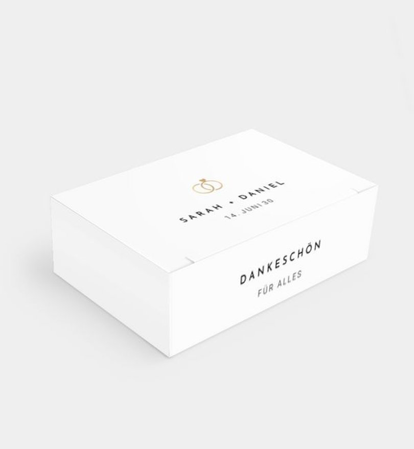 Gastgeschenk Hochzeit Goldene Ringe
