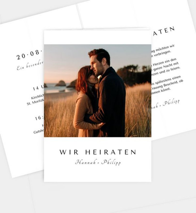 Einladungskarte Hochzeit Classic Wedding