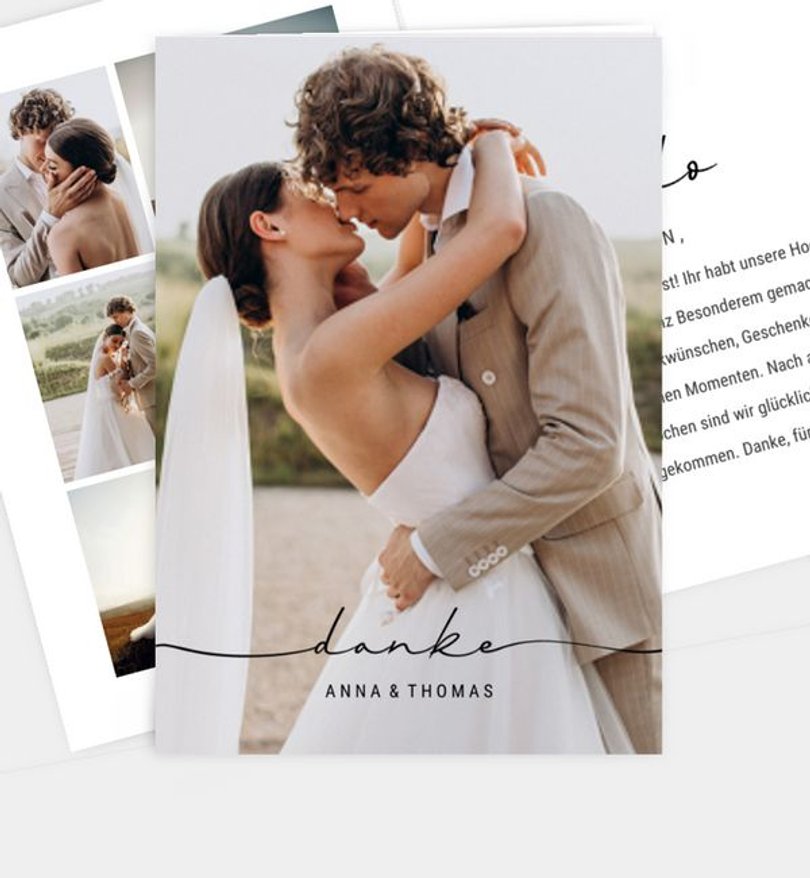 Dankeskarte Hochzeit Bond of love