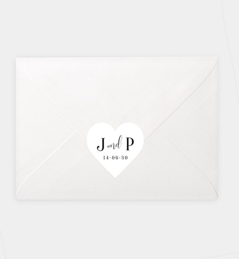Siegelsticker Hochzeit Confetti Love