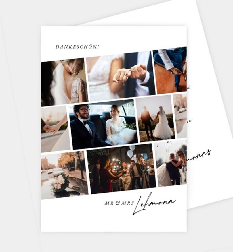 Dankeskarte Hochzeit Grateful Moments