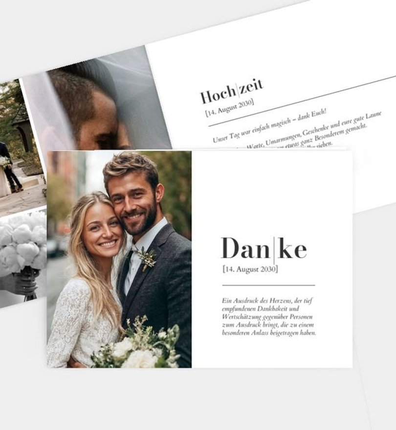 Dankeskarte Hochzeit Duden
