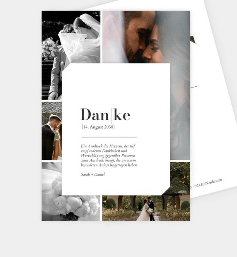 Dankeskarte Hochzeit Duden