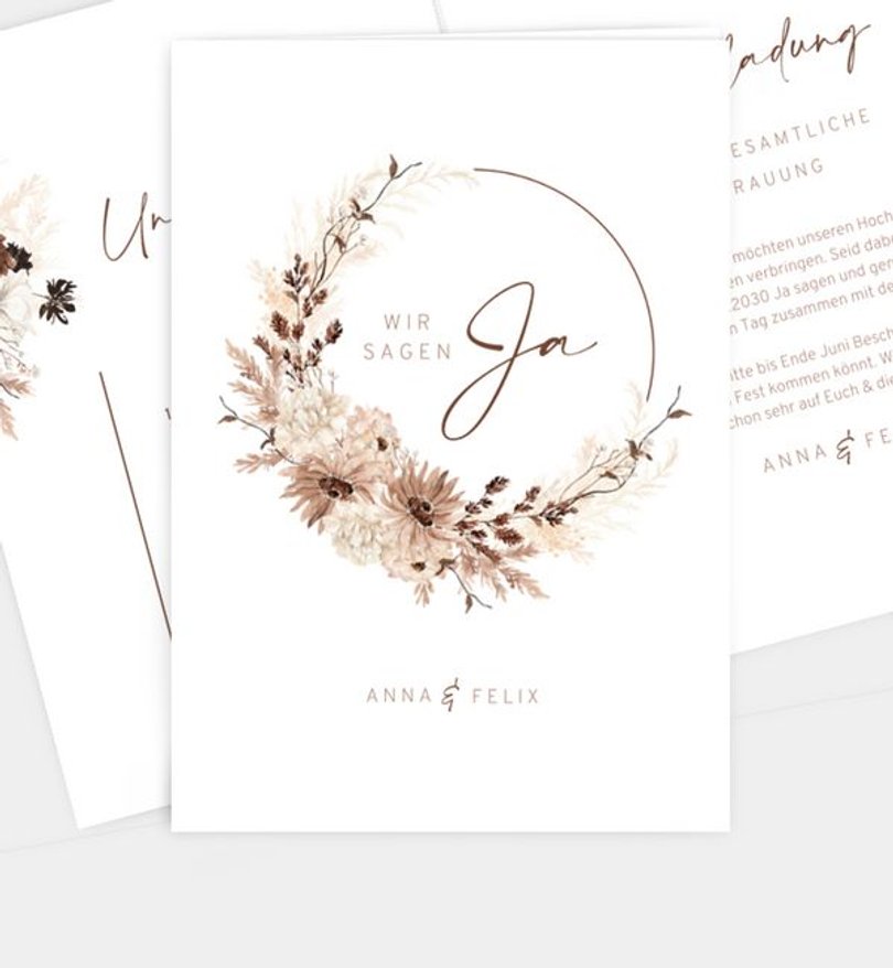 Einladung Standesamt Hochzeit Precious Yes
