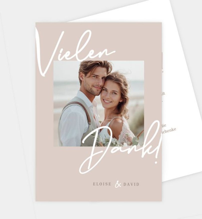 Dankeskarte Hochzeit Just Love