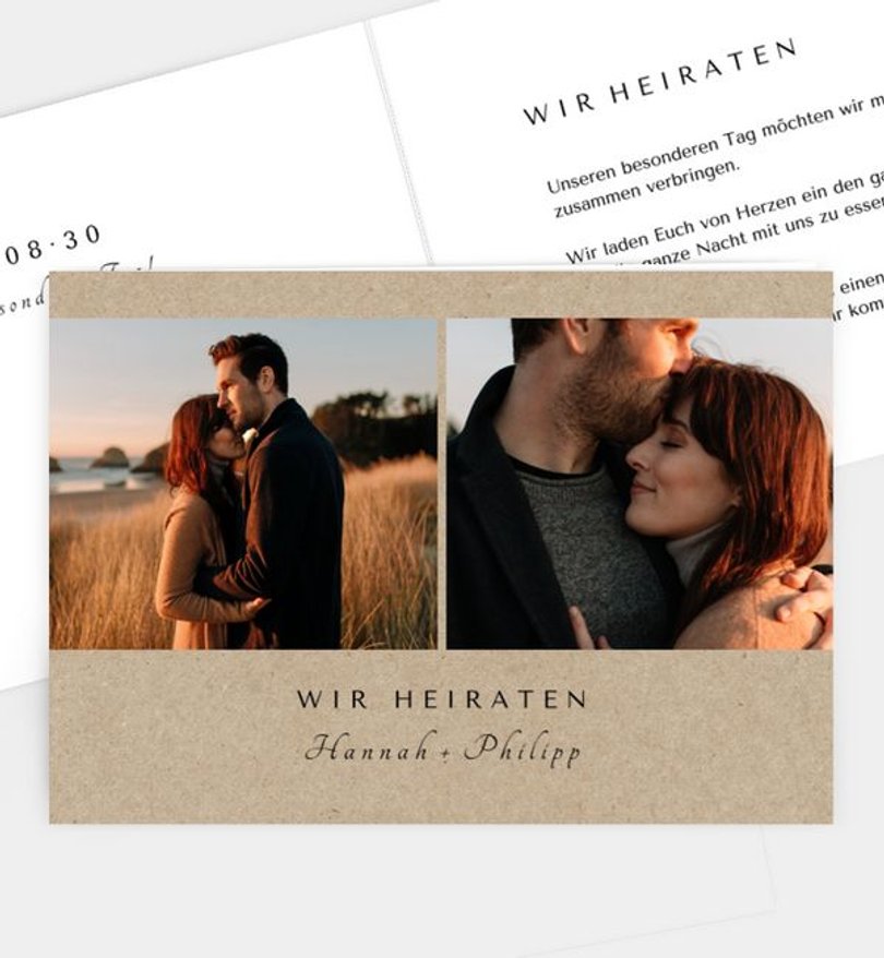 Einladung Standesamt Hochzeit Classic Wedding