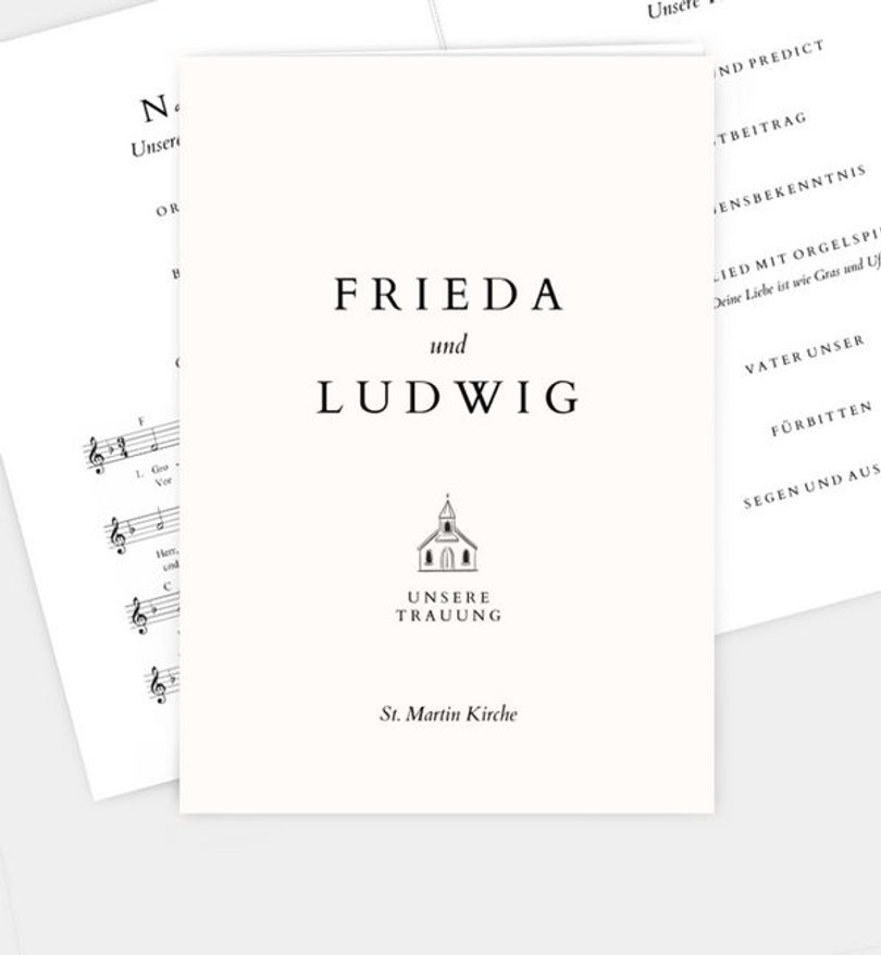 Kirchenheft Goldene Hochzeit Pure Liebe