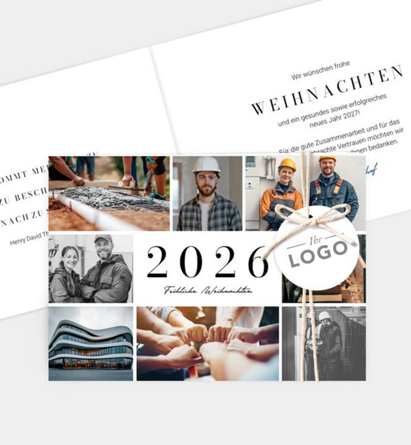 Weihnachtskarte Weihnachten geschäftlich Collect Memories