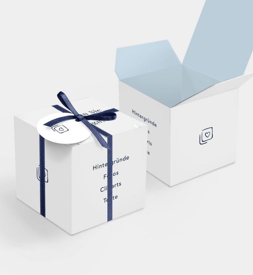 Gastgeschenk Geschenk Blanko Design