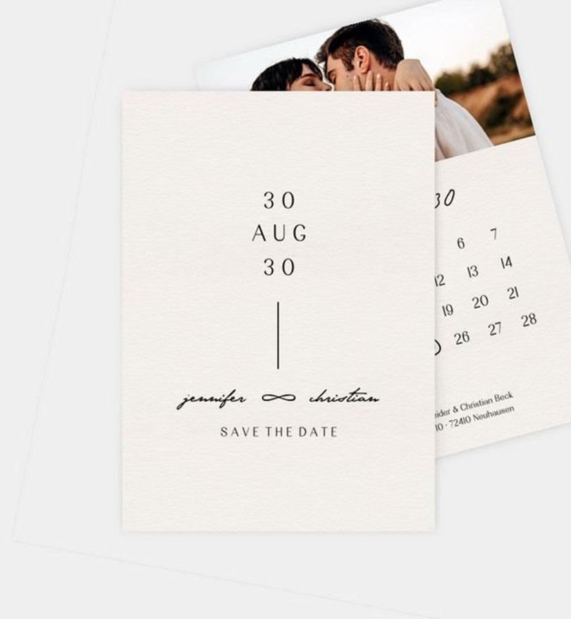 Save-The-Date Karte Hochzeit Aeternum