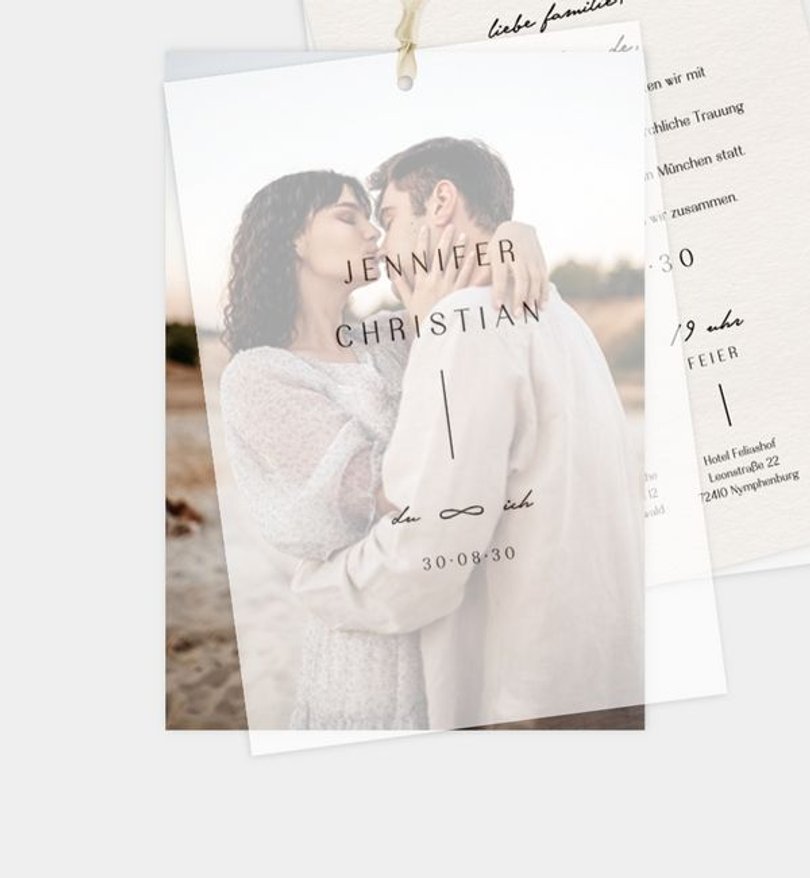 Einladungskarte Hochzeit Aeternum