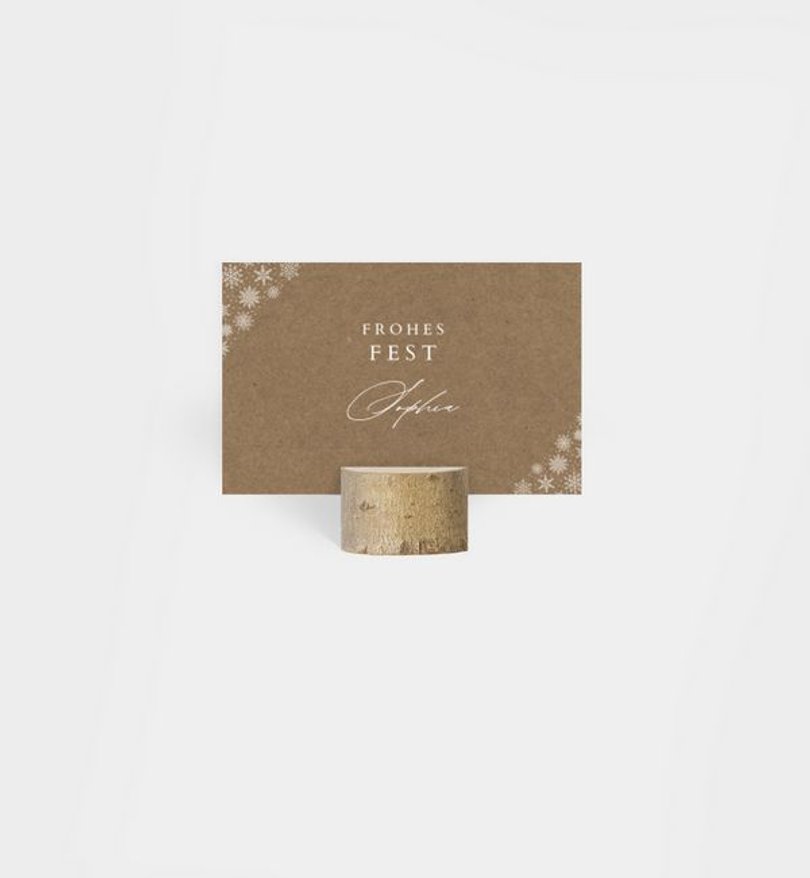 Tischkarte Weihnachten Vintage Christmas