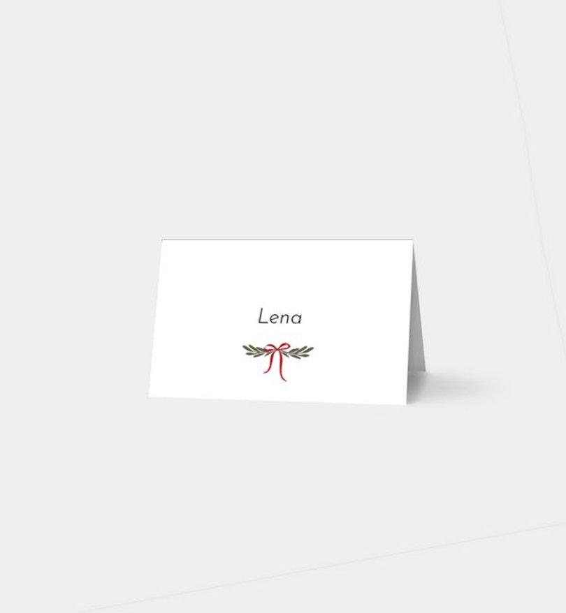 Tischkarte Weihnachten Hygge House