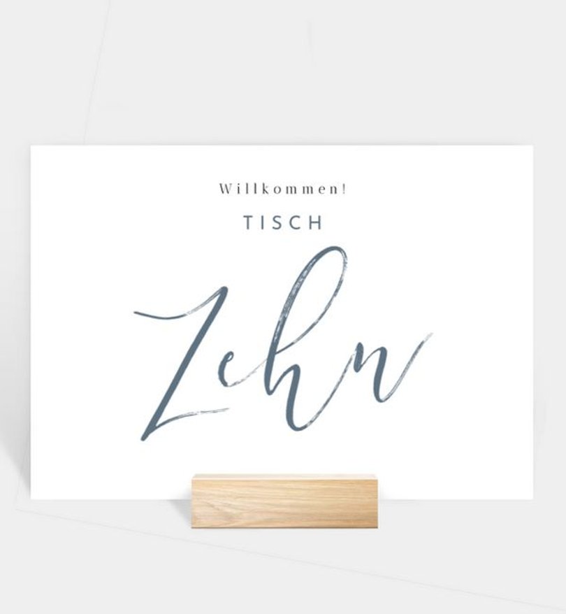 Tischnummer Hochzeit Liebesbrief