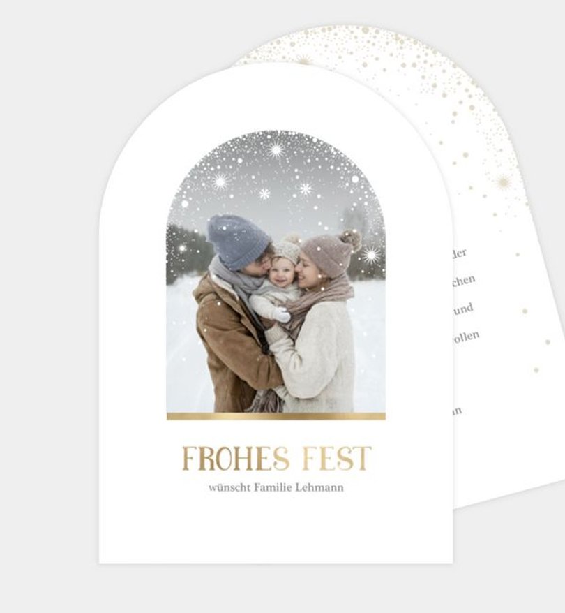 Weihnachtskarte Weihnachten/Privat Snow Globe