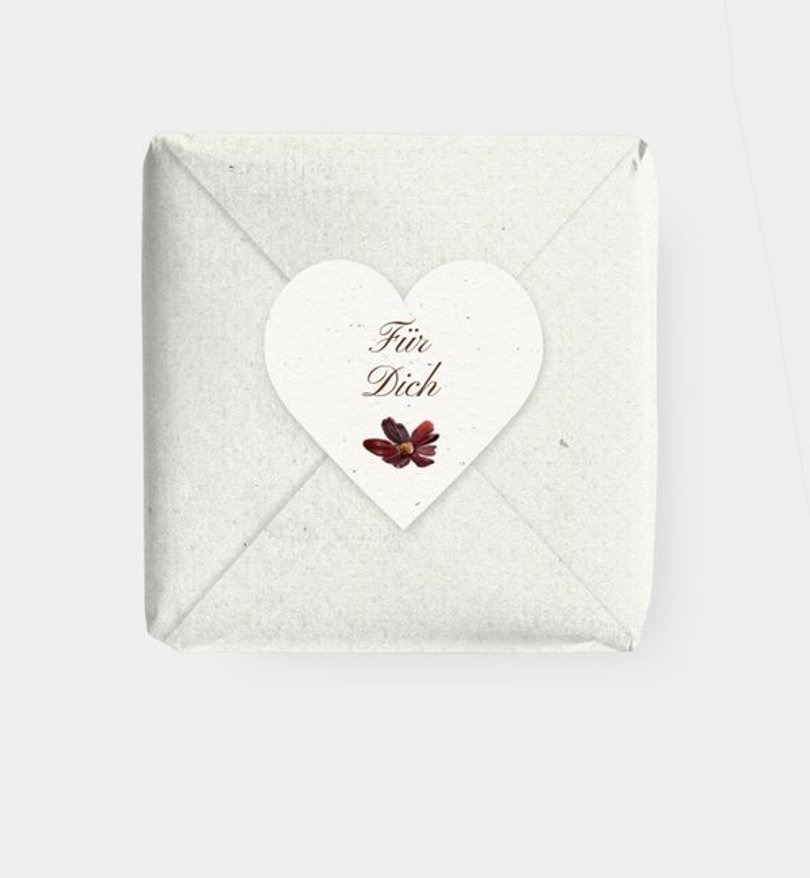 Geschenkaufkleber Hochzeit Delicate Flowers