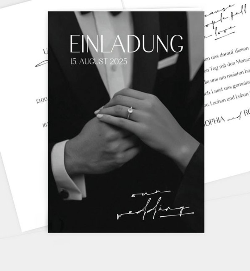 Einladungskarte Hochzeit Urban Wedding