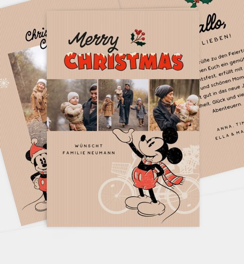 Weihnachtskarte Weihnachten/Privat Mickey Mouse · Jingle All The Way